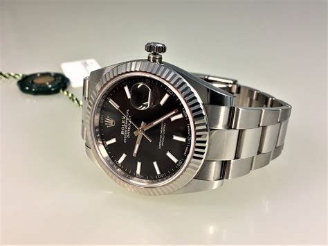 rolex datejust 2 schwarzes zifferblatt|Rolex Datejust oystersteel.